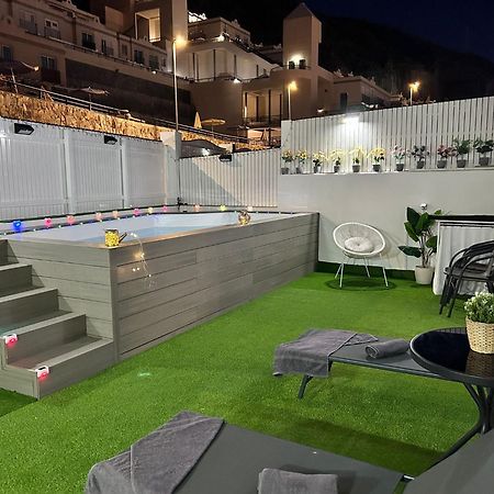 Big Villa Puerto Rico Streetfront With Private Saltwater Jacuzzi Pool, Bbq, Kitchen & 3 Terraces Near Shopping Center Puerto Rico (Gran Canaria) Dış mekan fotoğraf