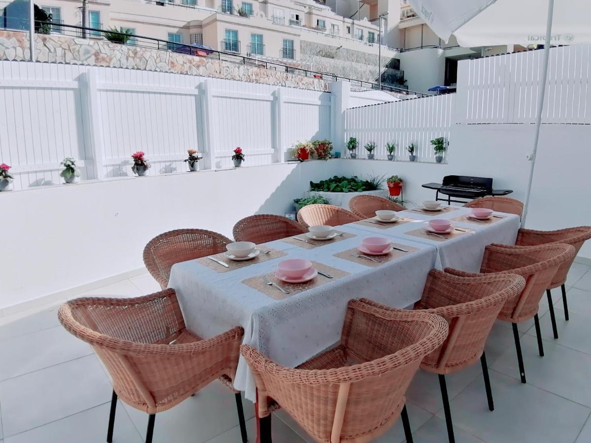 Big Villa Puerto Rico Streetfront With Private Saltwater Jacuzzi Pool, Bbq, Kitchen & 3 Terraces Near Shopping Center Puerto Rico (Gran Canaria) Dış mekan fotoğraf