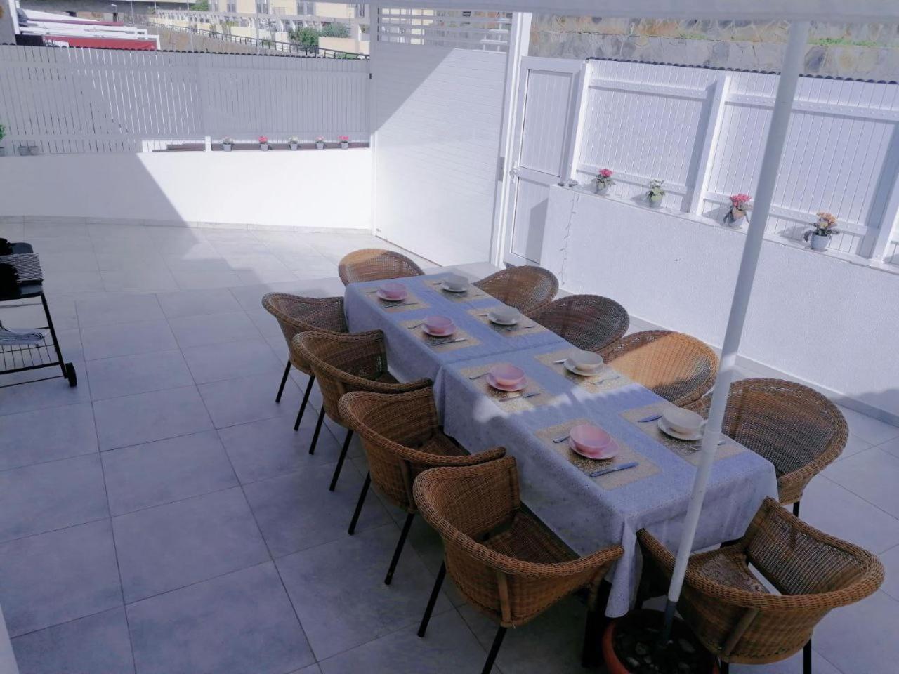 Big Villa Puerto Rico Streetfront With Private Saltwater Jacuzzi Pool, Bbq, Kitchen & 3 Terraces Near Shopping Center Puerto Rico (Gran Canaria) Dış mekan fotoğraf